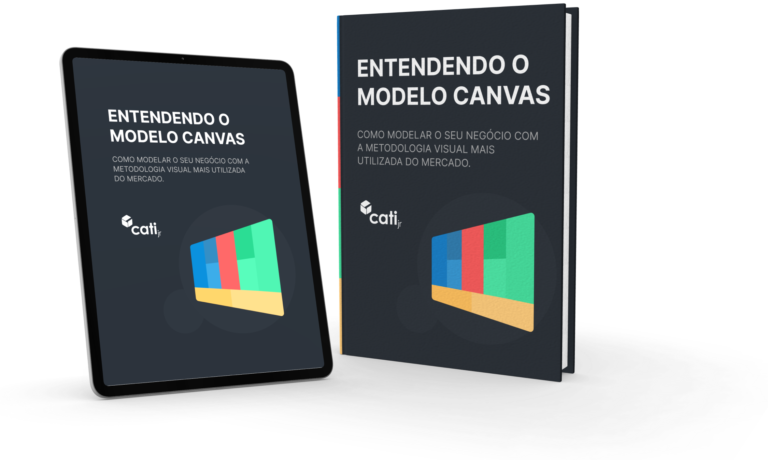 Mockup do ebook Entendendo o modelo Canvas